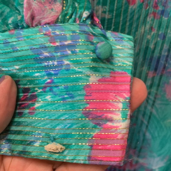 VINTAGE NAT KAPLAN SILK SHIFT DRESS - Picture 6 of 11